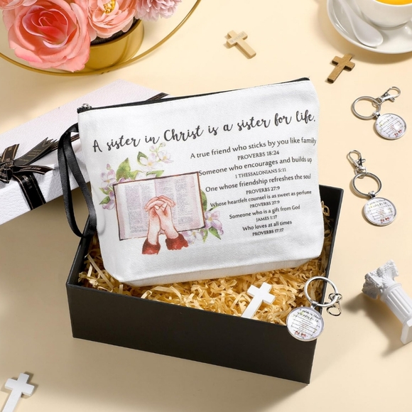 Sisters In Christ Women's Pouch & Keychain Set - Picture 5 of 5